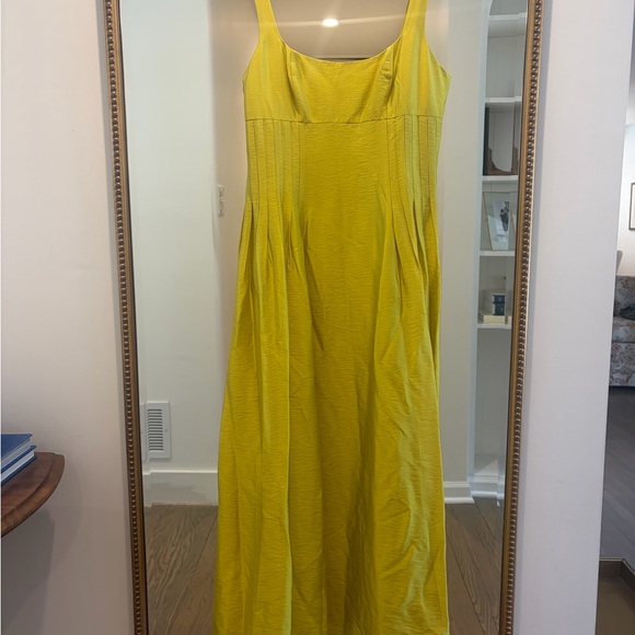 ANTONIO MELANI Lime Green Sleeveless Square-Neck Maxi Dress - Picture 10 of 10